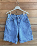 Vintage 1990 Red Tab Levis 550 Medium Wash Bermuda Cutoffs Denim Jean Shorts 31