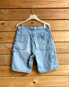 Vintage Y2K Wrangler Carpenter Hemmed Jean Shorts Medium Wash size 31