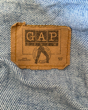 Vintage 1990s GAP Boxy Jean Jacket Made in USA Size XL