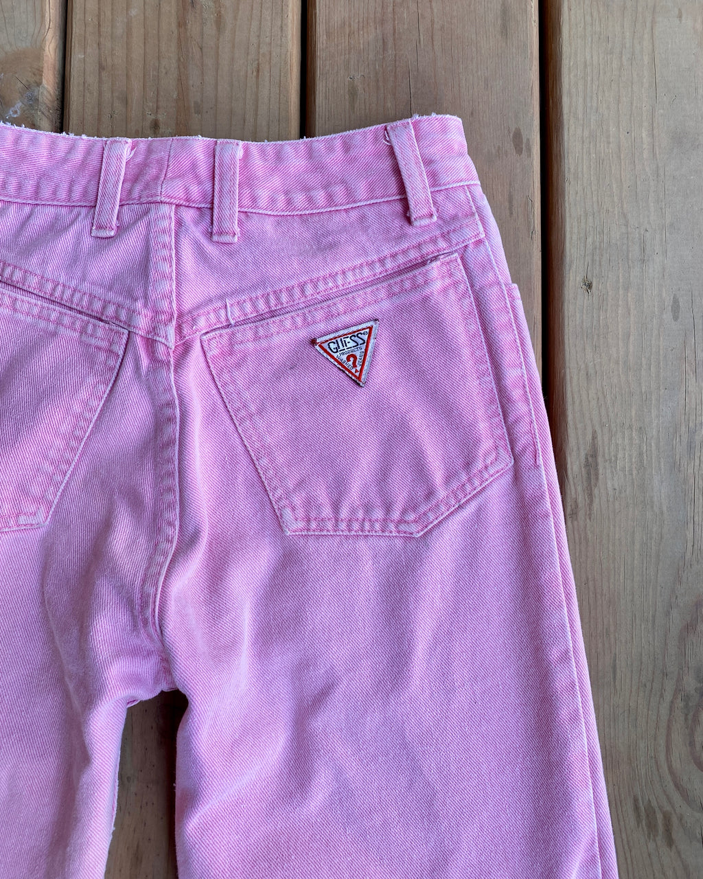 Vintage 1980s Pink Georges Marciano Guess Jeans with Ankle Zippers size 26 Made in USA